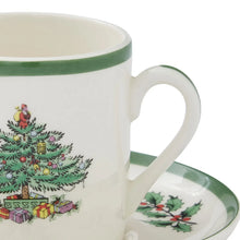 Load image into Gallery viewer, Spode Christmas Tree Espresso Cup &amp; Saucer