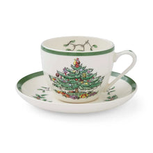 Load image into Gallery viewer, Spode Christmas Tree Teacup &amp; Saucer