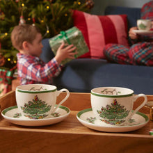 Load image into Gallery viewer, Spode Christmas Tree Teacup &amp; Saucer
