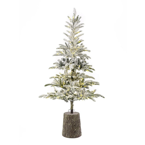 Princess Pine PRE-LIT TREE 2.1m with 200 White LED on Fibre Glass Resin Base