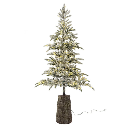 Princess Pine PRE-LIT TREE 2.4m with 300 White LED on Fibre Glass Resin Base