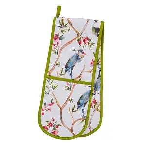 Ulster Weavers Recycled Cotton Double Oven Glove - Oriental Birds