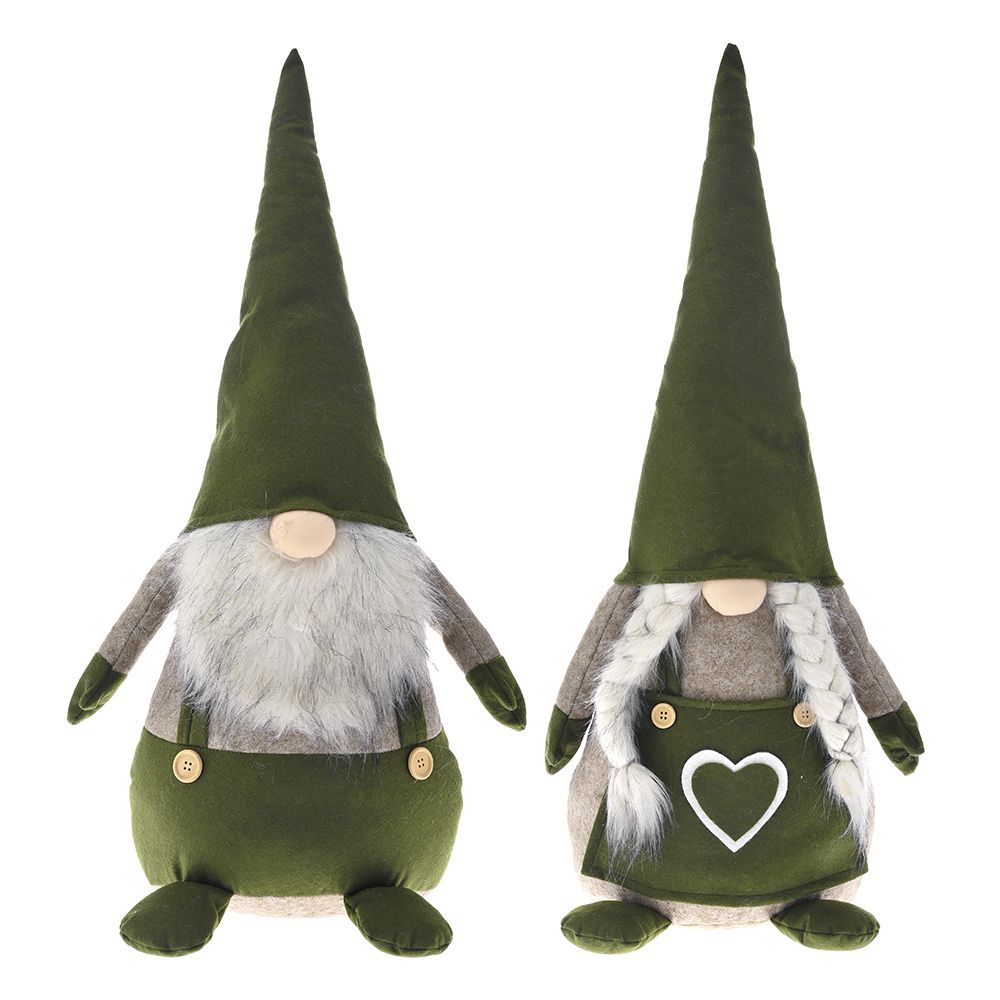 Green & Grey Gnome Set of 2