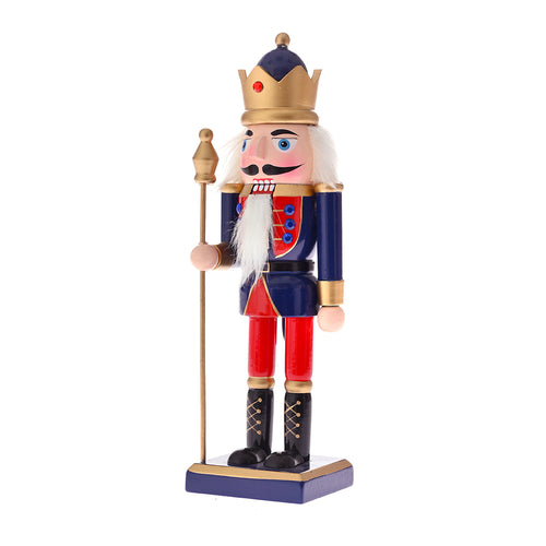 Red & Blue Standing Nutcracker 26cm