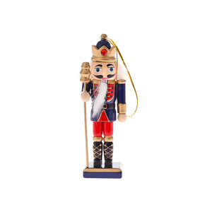 Red & Blue Hanging Nutcracker 13cm