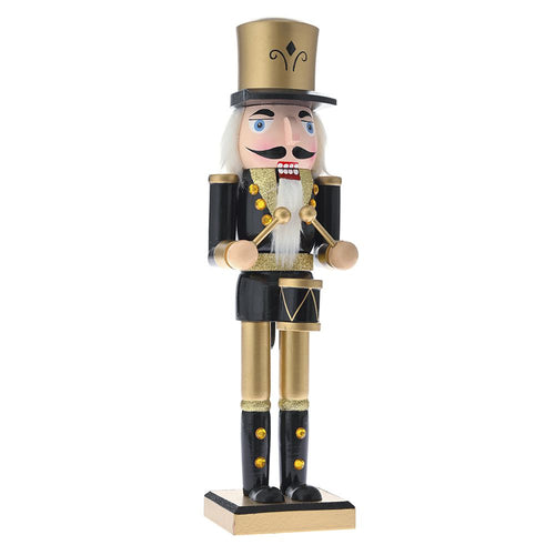 Gold & Black Wooden Nutcracker 26cm