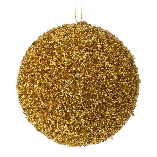 Gold Glitter Foam Bauble