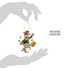 Load image into Gallery viewer, Donald Duck Wrapped in Lights Hanging Ornament
