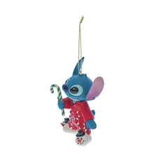 Load image into Gallery viewer, Stitch in Christmas PJs Hanging Ornament