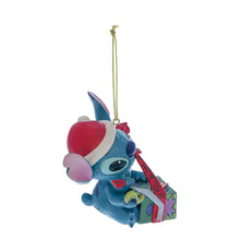 Load image into Gallery viewer, Stitch Unwrapping Christmas Gift Hanging Ornament