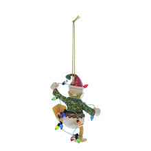 Load image into Gallery viewer, Donald Duck Wrapped in Lights Hanging Ornament