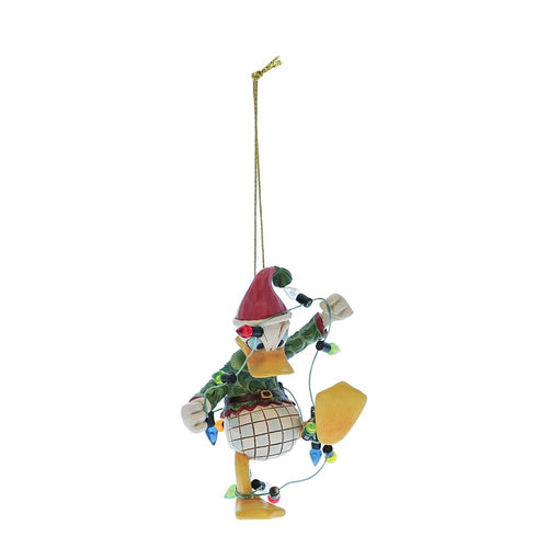 Donald Duck Wrapped in Lights Hanging Ornament