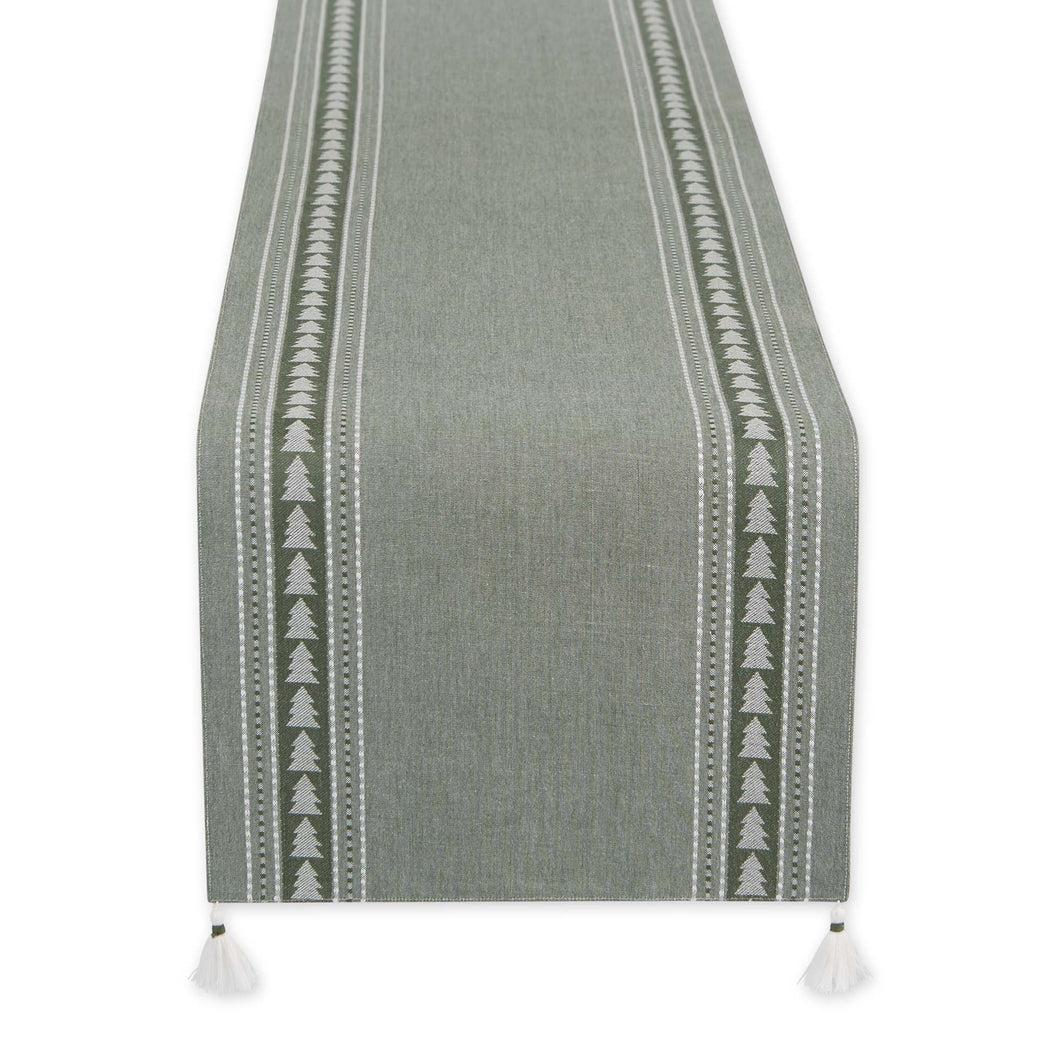 Balsam Fir Jacquard Table Runner