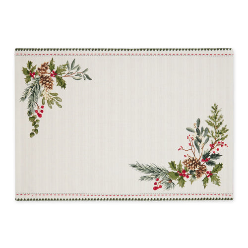 Boughs Of Holly Printed Placemat