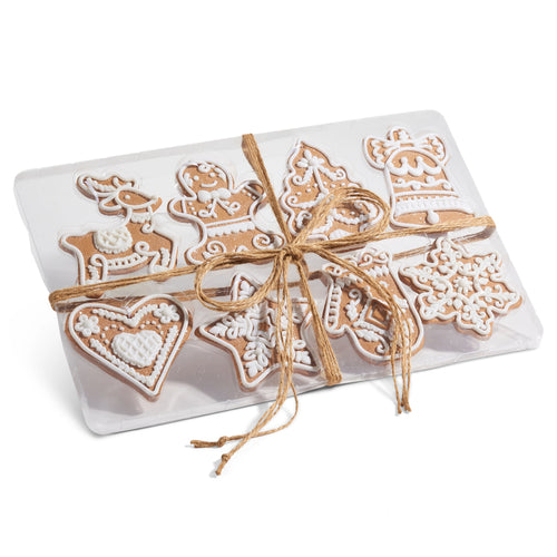 Box of Gingerbread Cookie Christmas Ornaments