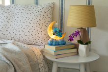 Load image into Gallery viewer, Sweet Dreams Stitch &amp; Scrump on Light-up Moon Figurine