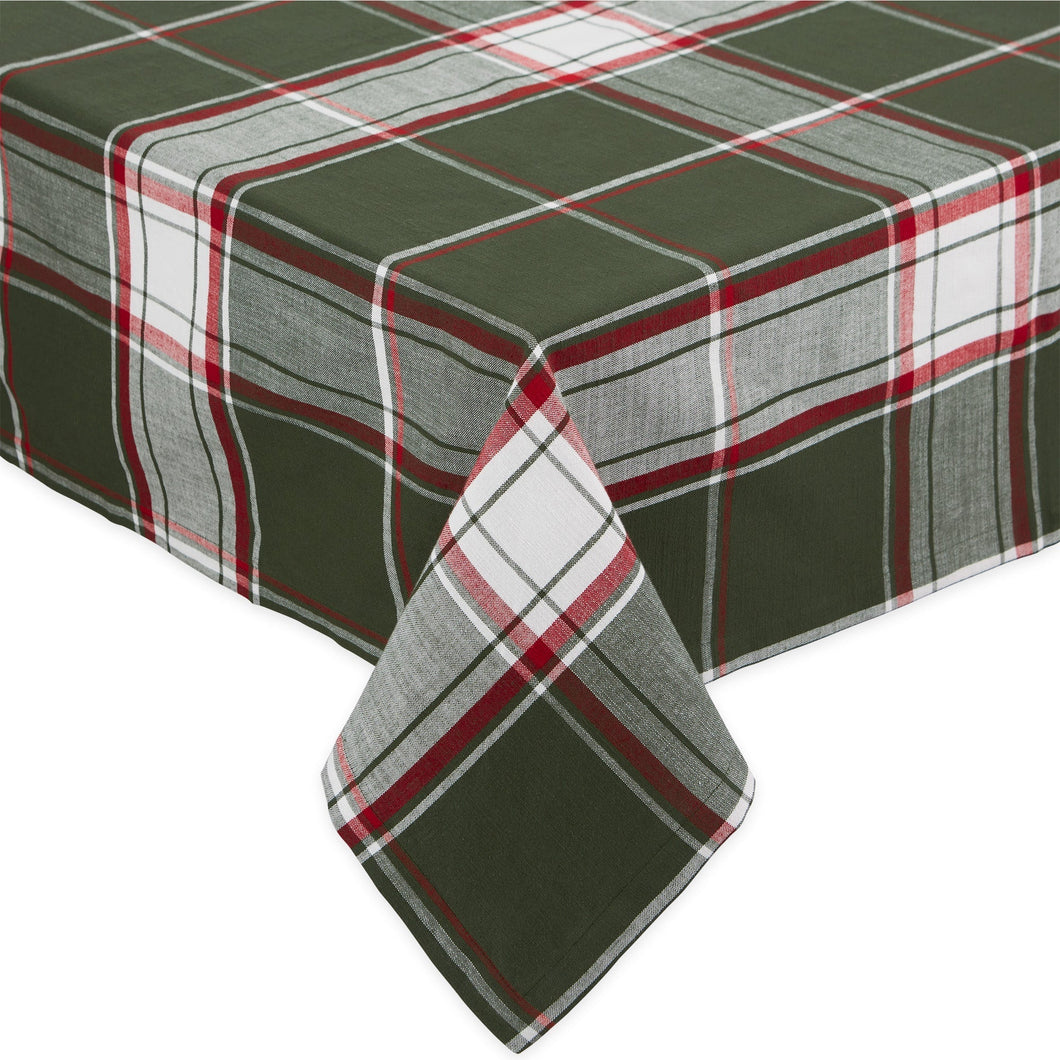 Deck The Halls Plaid Tablecloth - 1.55 x 2.2m