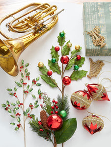 Red Beaded Hanging Ornament