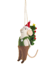 Load image into Gallery viewer, Green Mice Ornament