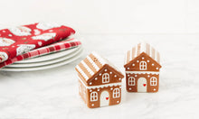 Load image into Gallery viewer, Gingerbread House Salt &amp; Pepper Set