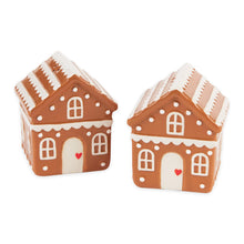 Load image into Gallery viewer, Gingerbread House Salt &amp; Pepper Set