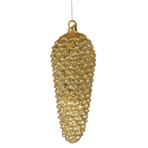 Giant Gold Glitter Pinecone Hanging Ornament