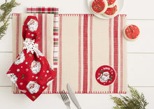 Load image into Gallery viewer, Ho Ho Ho Stripe Napkin