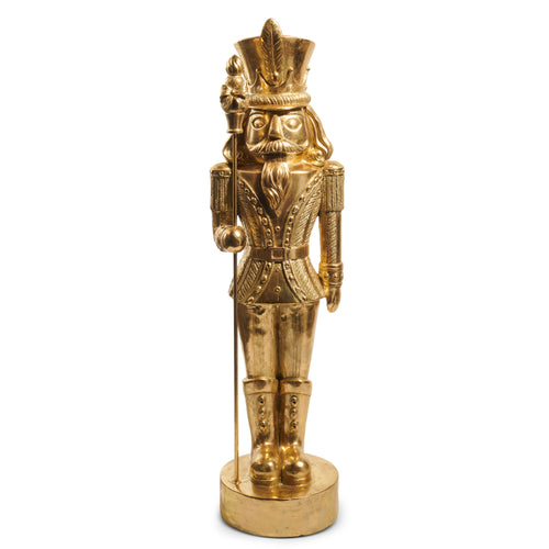 Large Gold Nutcracker Figure Christmas Decoration