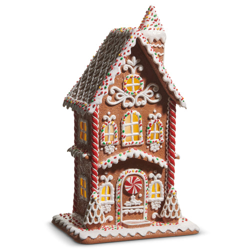 Lighted Sprinkle Gingerbread House 40cm
