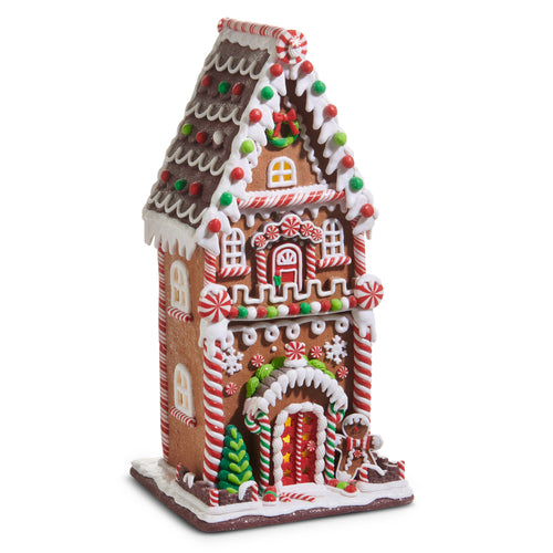 Large Lighted Multicolor Gingerbread House