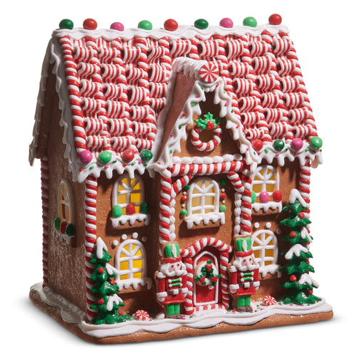 Lighted Multicolor Gingerbread House Christmas Decoration 36cm