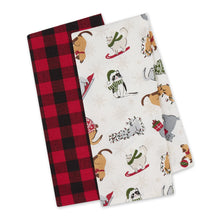 Load image into Gallery viewer, Meowy Christmas Dishtowel Set Of 2