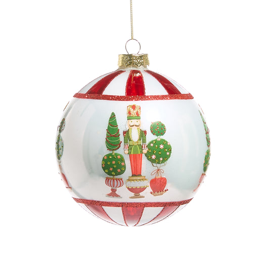 Merry Topiary and Nutcracker Ball Hanging Ornaments