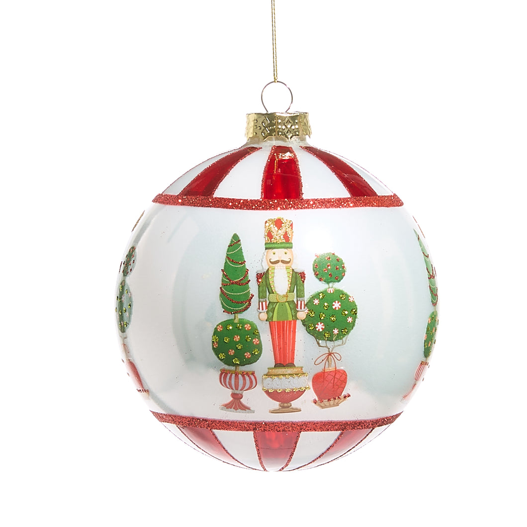 Merry Topiary and Nutcracker Ball Hanging Ornaments