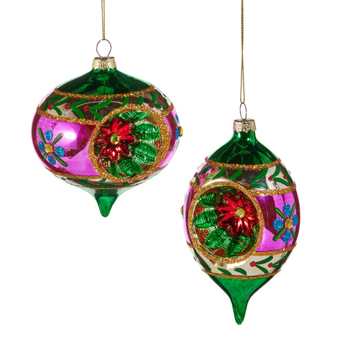 Multicolor Witch Eye Glass Hanging Ornament