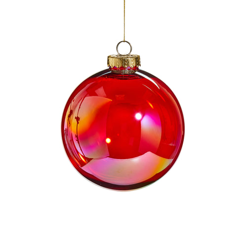 Red Seamless Iridescent Ball 16cm