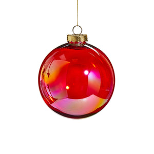 Red Seamless Iridescent Ball 16cm
