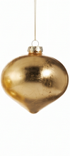 Load image into Gallery viewer, Gold Leaf Glass Christmas Hanging Ornament Onion
