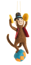Load image into Gallery viewer, Circus Monkey Ornament - Drummer