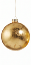 Load image into Gallery viewer, Gold Leaf Glass Christmas Hanging Ornament Ball