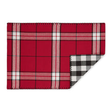 Load image into Gallery viewer, Sleigh Bells Plaid Embellished Placemat