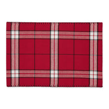 Load image into Gallery viewer, Sleigh Bells Plaid Embellished Placemat