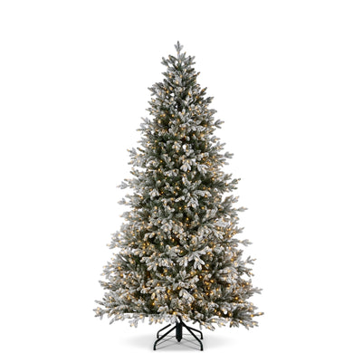 Snowy Nordic Fir Christmas Tree with Brilliant Color Change LED Lights 2.8m