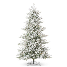 Load image into Gallery viewer, Snowy Nordic Fir Christmas Tree with Brilliant Color Change LED Lights 2.4m