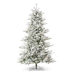 Snowy Nordic Fir Christmas Tree with Brilliant Color Change LED Lights 2.4m