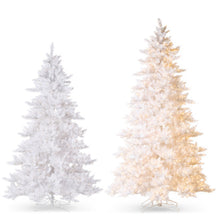 Load image into Gallery viewer, White Tinsel Lighted Christmas Tree 2.8m