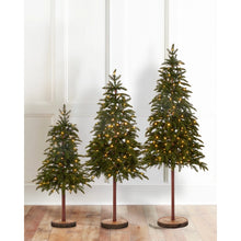 Load image into Gallery viewer, Pre-Lit Fir Tree on Stand - 140cm
