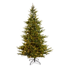 Load image into Gallery viewer, Pre-Lit Balsam Fir Tree - 2.4m Slim