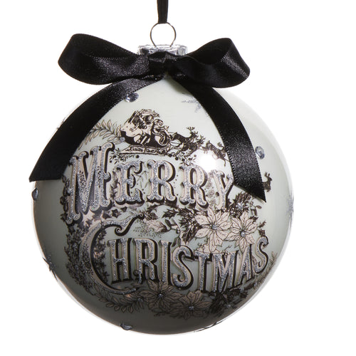 Vintage Merry Christmas Ball Hanging Ornament