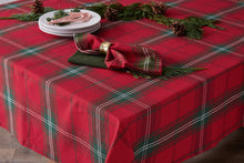 Load image into Gallery viewer, Vintage Tartan Plaid Tablecloth - 1.8m ROUND